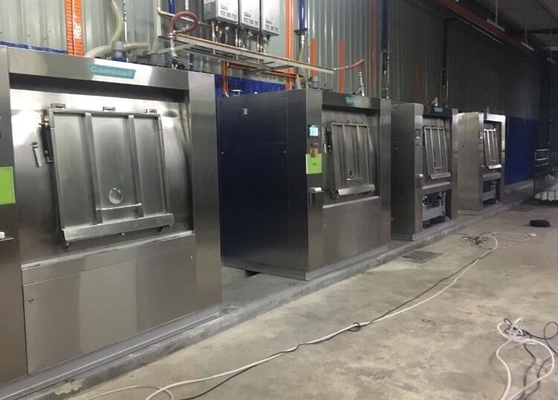 Hotel Commercial Laundry Equipment , Computer Control Industrial Washing Machine