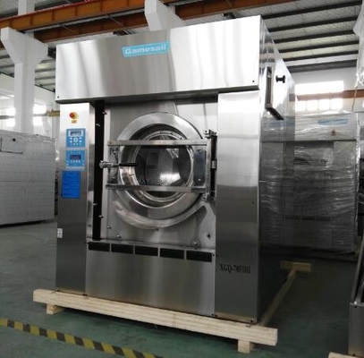 Automatic Rotary Commercial Washing Machines Front Loading Big Size For Barrier Washing