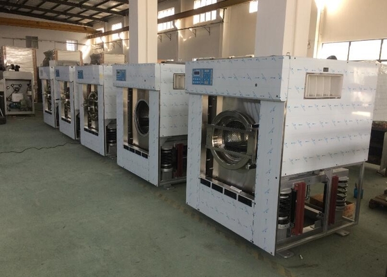 Automatic Rotary Commercial Washing Machines Front Loading Big Size For Barrier Washing