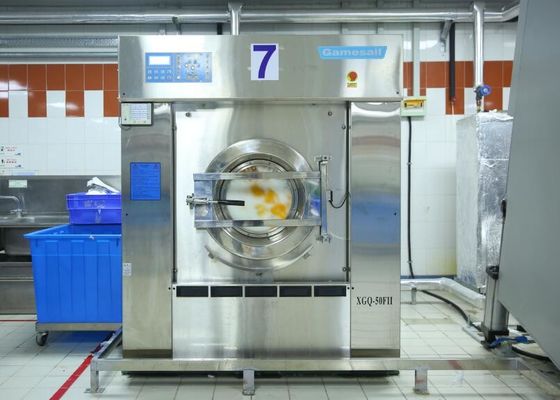 Machine industrielle de blanchisserie de grande taille, l'eau sauvant l'équipement de blanchisserie commercial